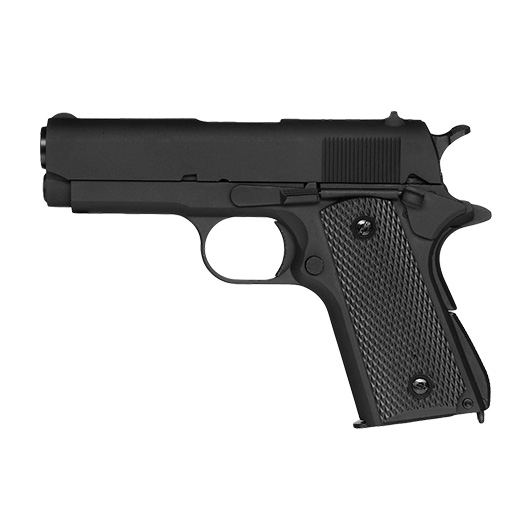 KLI M1911A1 Compact Vollmetall GBB 6mm BB schwarz Bild 1