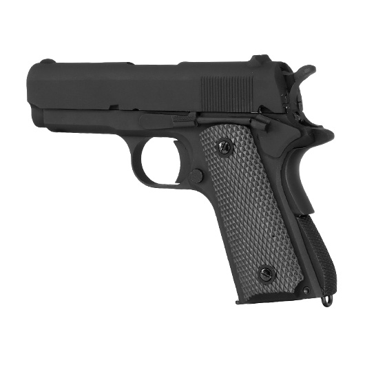 KLI M1911A1 Compact Vollmetall GBB 6mm BB schwarz Bild 8