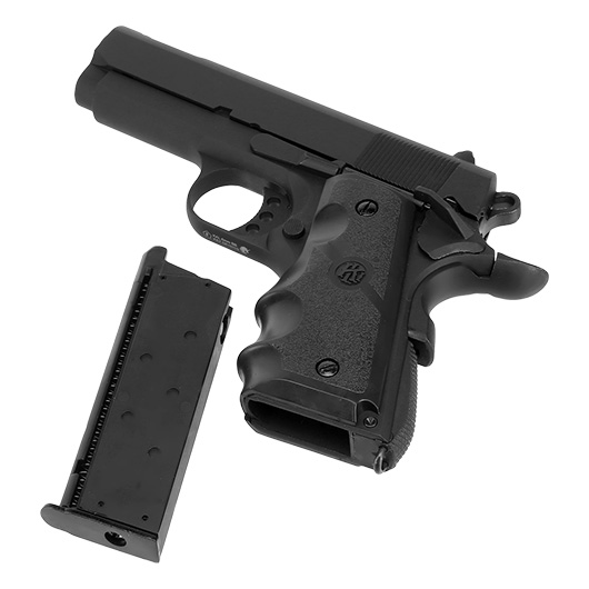 KLI M1911 V10 Ultra Compact Vollmetall GBB 6mm BB schwarz Bild 6