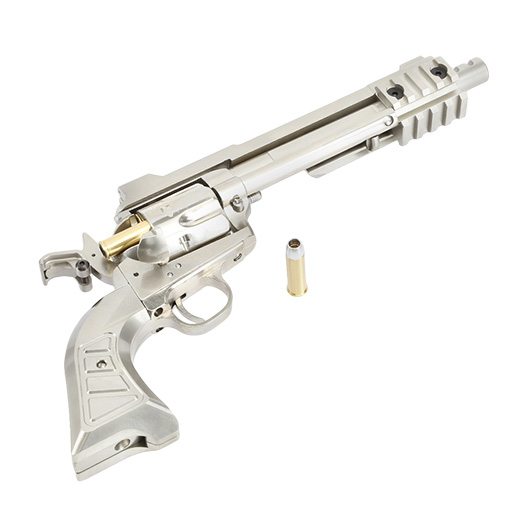 King Arms SAA .45 Devil Killer Custom 6 Zoll Revolver Gas 6mm BB Silber-Chrome Version Bild 5