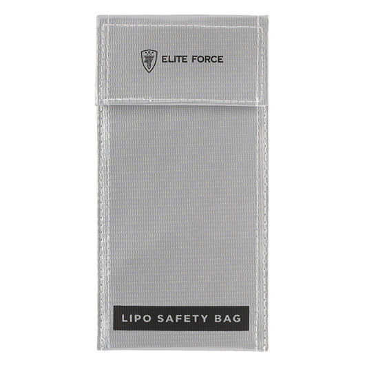 Elite Force LiPo Safety Bag 10,5 x 20 cm Feuerfeste Sicherheitstasche grau Bild 1
