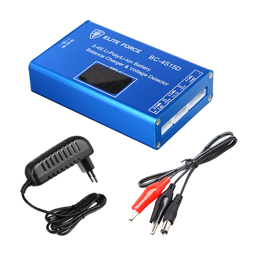 Elite Force Compact LiPo Charger Ladegert f. LiPo / Li-Ion 2-4 1,5A 25W 12V / 230V