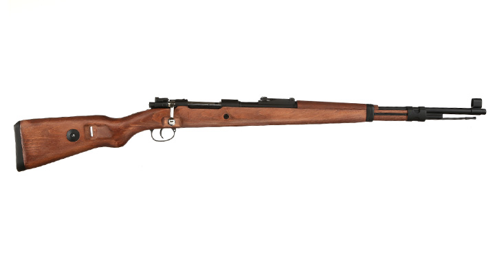 Double Bell Airsoft Karabiner 98K Bolt-Action Springer Gewehr mit Hlsenauswurf 6mm BB Echtholz-Version Bild 2