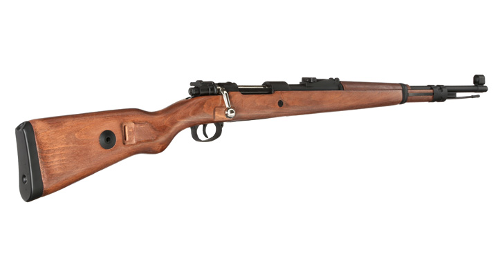 Double Bell Airsoft Karabiner 98K Bolt-Action Springer Gewehr mit Hlsenauswurf 6mm BB Echtholz-Version Bild 3
