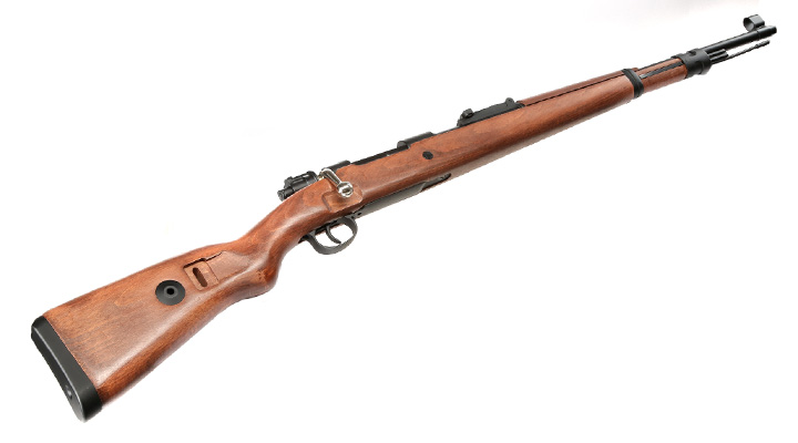 Double Bell Airsoft Karabiner 98K Bolt-Action Springer Gewehr mit Hlsenauswurf 6mm BB Echtholz-Version Bild 4