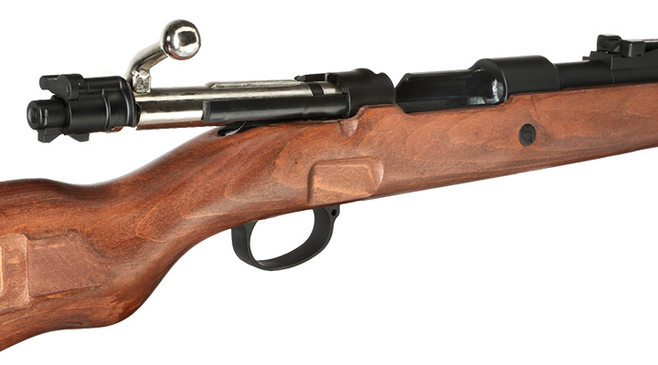Double Bell Airsoft Karabiner 98K Bolt-Action Springer Gewehr mit Hlsenauswurf 6mm BB Echtholz-Version Bild 9
