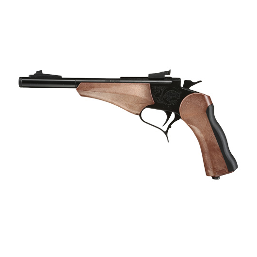 Haw San Contender G2 Pistole Vollmetall CO2 6mm BB schwarz / Holzoptik - Short-Version Bild 1
