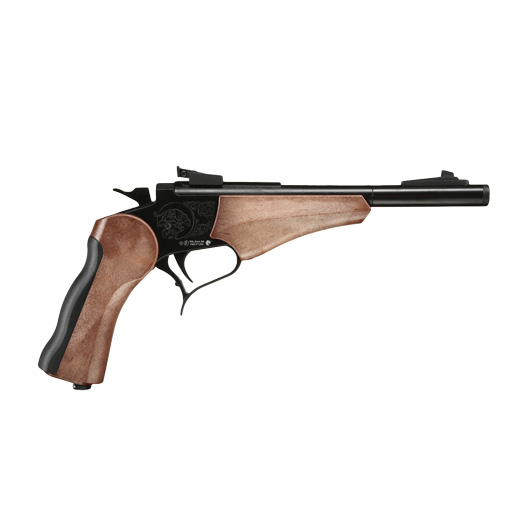 Haw San Contender G2 Pistole Vollmetall CO2 6mm BB schwarz / Holzoptik - Short-Version Bild 2