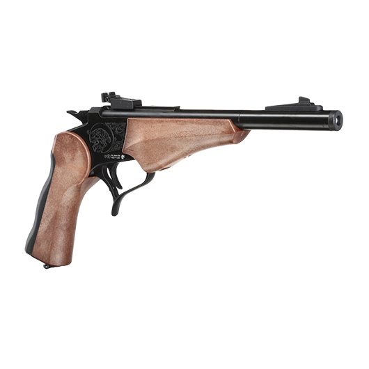 Haw San Contender G2 Pistole Vollmetall CO2 6mm BB schwarz / Holzoptik - Short-Version Bild 8
