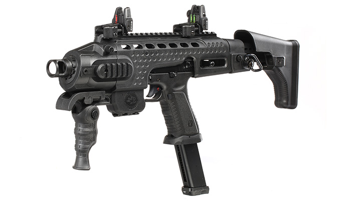 APS Black Hornet Plus Caribe Carbine Complete Pistol Kit CO2 BlowBack 6mm BB schwarz