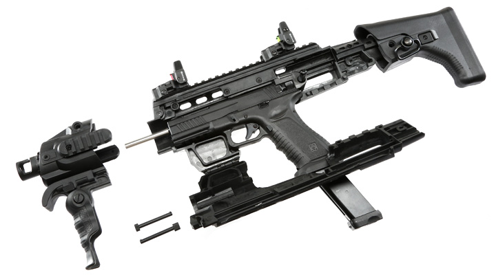 APS Black Hornet Plus Caribe Carbine Complete Pistol Kit CO2 BlowBack 6mm BB schwarz Bild 10