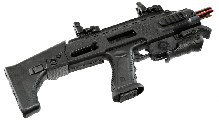 APS Caribe Carbine Complete Pistol Kit CO2 BlowBack 6mm BB schwarz Bild 4