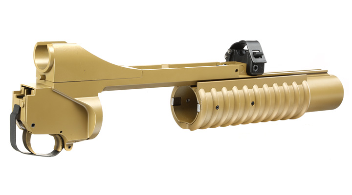 Double Bell M203 40mm Granatwerfer Vollmetall (3in1) Desert Tan - Short Version Bild 4