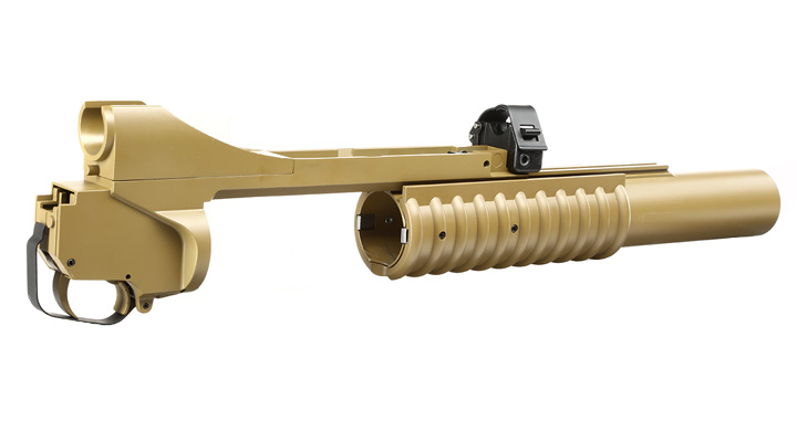 Double Bell M203 40mm Granatwerfer Vollmetall (3in1) Desert Tan - Long Version Bild 4
