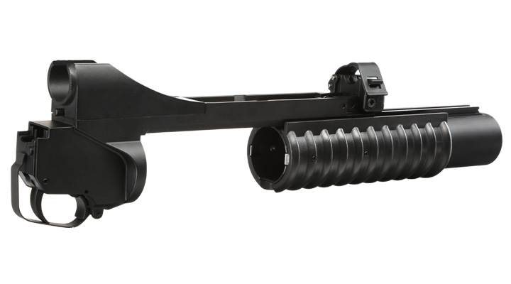 Versandrcklufer Double Bell M203 40mm Granatwerfer Vollmetall (3in1) schwarz - Short Version Bild 4