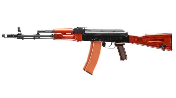 GHK AK-74 Vollmetall Echtholz Gas-Blow-Back 6mm BB schwarz Bild 1