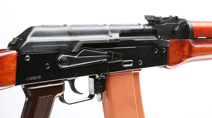 GHK AK-74 Vollmetall Echtholz Gas-Blow-Back 6mm BB schwarz Bild 8