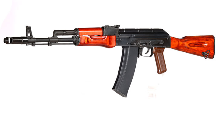 GHK AK-74 Vollmetall Echtholz Gas-Blow-Back 6mm BB schwarz