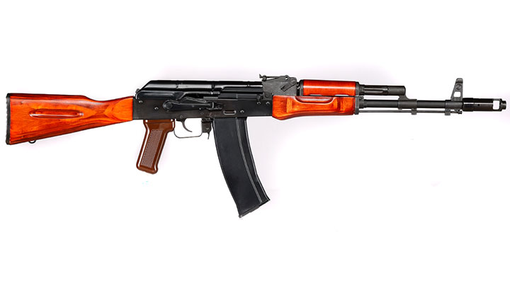GHK AK-74 Vollmetall Echtholz Gas-Blow-Back 6mm BB schwarz Bild 2