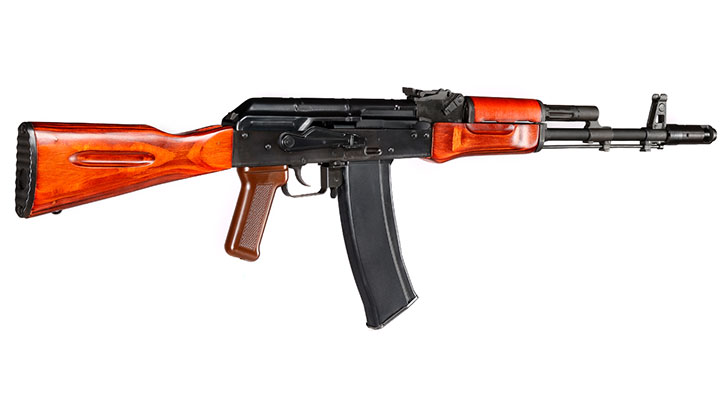 GHK AK-74 Vollmetall Echtholz Gas-Blow-Back 6mm BB schwarz Bild 3