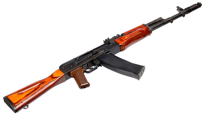 GHK AK-74 Vollmetall Echtholz Gas-Blow-Back 6mm BB schwarz Bild 4