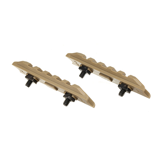 G&G M-Lok 21mm Polymer-Schienen Side-Rail Set 79mm (2 Stck) Desert Tan Bild 4