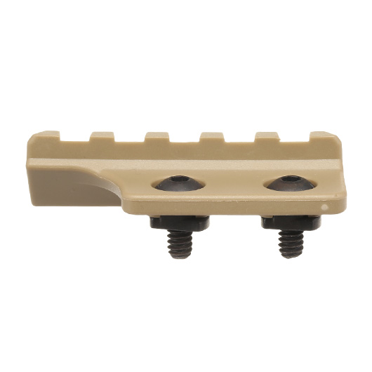 G&G M-Lok 45 Grad Polymer Halterung mit 21mm Schiene Desert Tan Bild 2