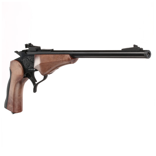 Haw San Contender G2 Pistole Vollmetall CO2 6mm BB schwarz / Holzoptik - Long-Version Bild 8