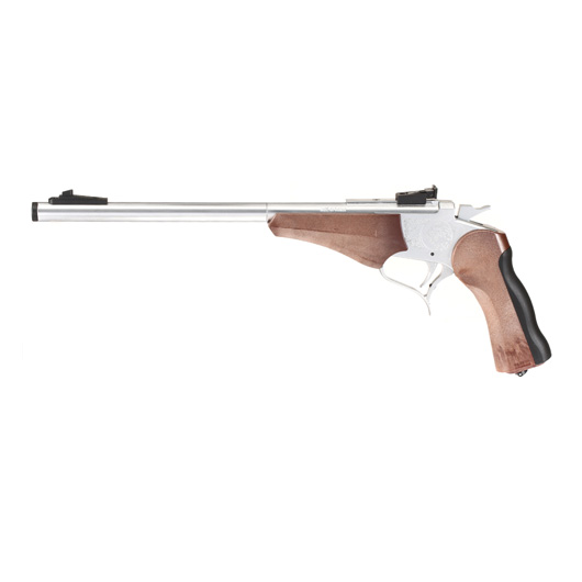 Haw San Contender G2 Pistole Vollmetall CO2 6mm BB silber / Holzoptik - Long-Version Bild 1