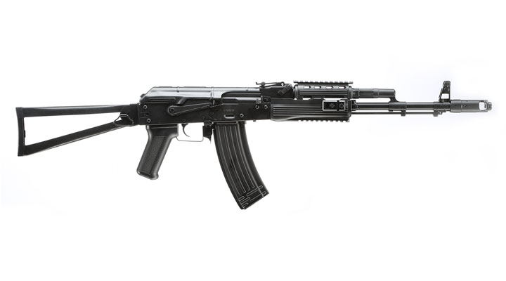 APS AKS-74 Tactical Vollmetall BlowBack S-AEG 6mm BB schwarz Bild 2