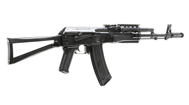 APS AKS-74 Tactical Vollmetall BlowBack S-AEG 6mm BB schwarz Bild 3