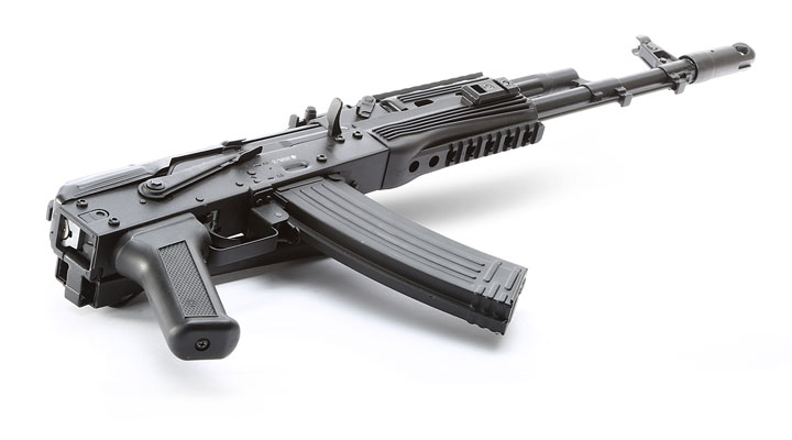 APS AKS-74 Tactical Vollmetall BlowBack S-AEG 6mm BB schwarz Bild 5