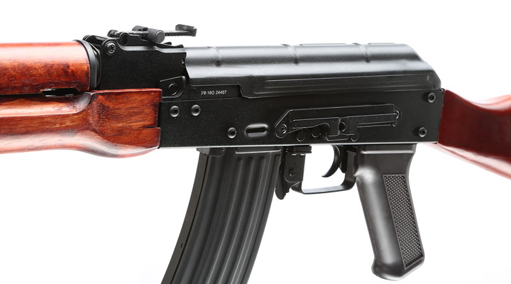 APS AK-74 Vollmetall Echtholz BlowBack S-AEG 6mm BB schwarz Bild 6