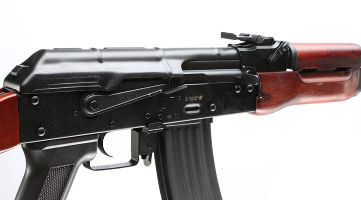 APS AK-74 Vollmetall Echtholz BlowBack S-AEG 6mm BB schwarz Bild 7