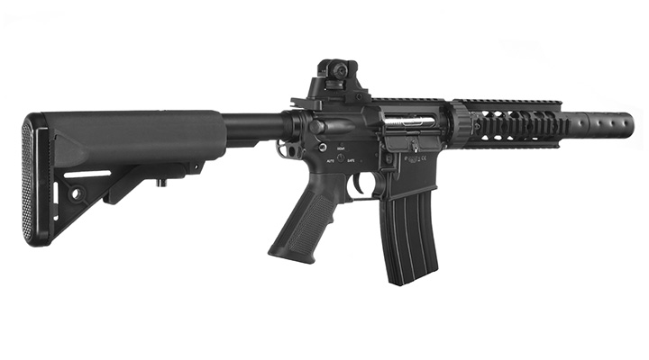 Double Bell M4 Special Ops Professional Line Vollmetall AEG 6mm BB schwarz Bild 3