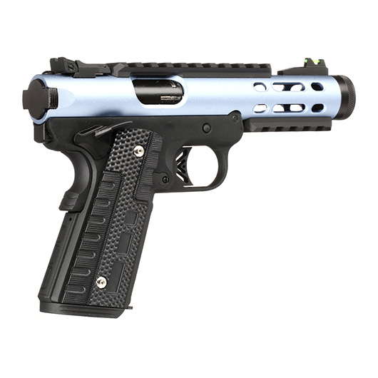 Wei-ETech Galaxy 1911 Vollmetall GBB 6mm BB schwarz / blau Bild 4