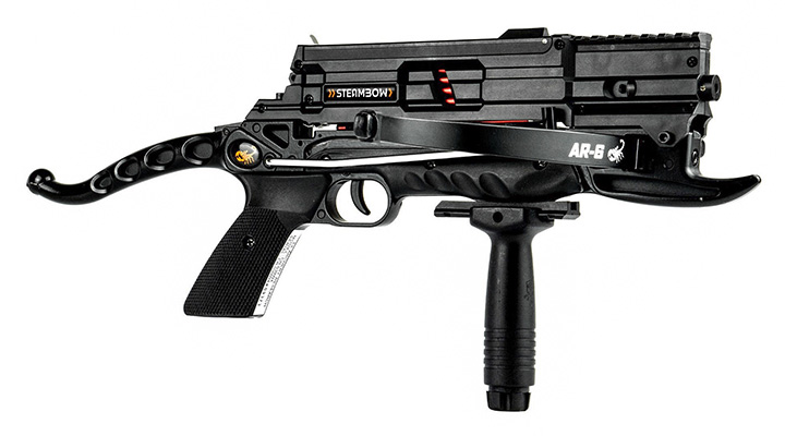 Steambow Repetierarmbrust AR-6 Stinger I mit Metallmagazin 80 lbs schwarz inkl. 10 Pfeile