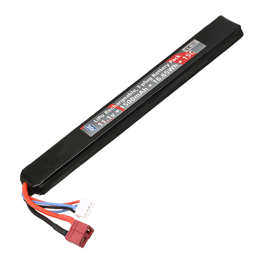 ASG LiPo Akku 11,1V 1500mAh 15C Stick-Type m. T-Stecker Anschluss