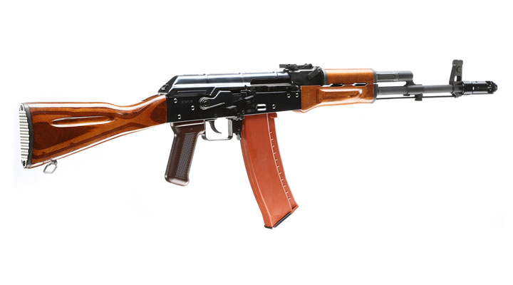 Wei-ETech AK-74 Vollmetall Echtholz AWSS Open-Bolt Gas-Blow-Back 6mm BB schwarz Bild 3