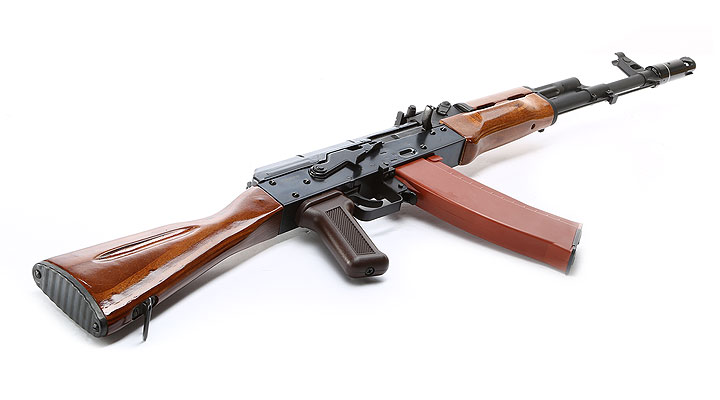 Wei-ETech AK-74 Vollmetall Echtholz AWSS Open-Bolt Gas-Blow-Back 6mm BB schwarz Bild 4
