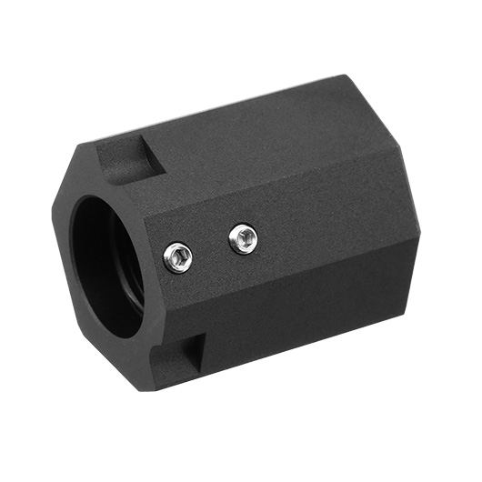 ASG CNC Aluminium Compensator f. CZ P-09 OR CO2BB 14mm- schwarz Bild 4