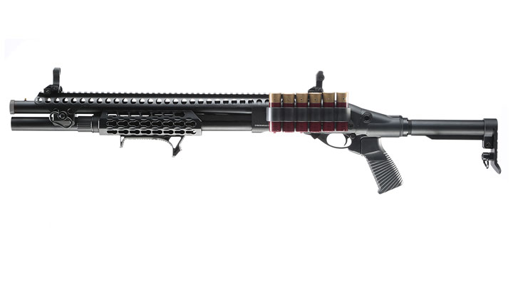 Jag Arms Scattergun SPX Vollmetall Pump Action Gas Shotgun 6mm BB schwarz Bild 1