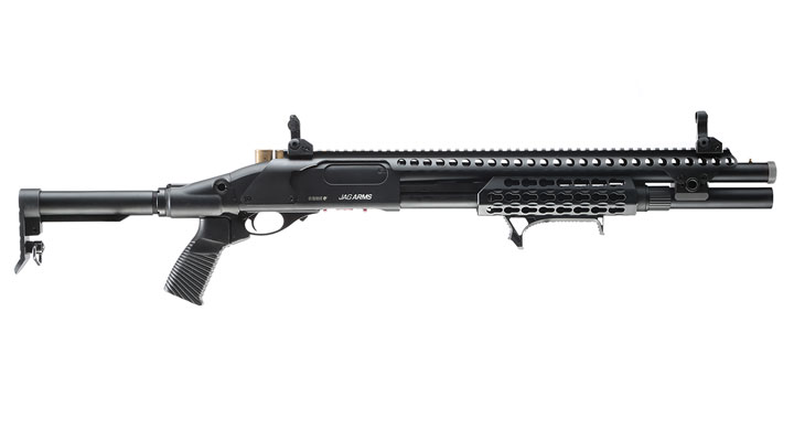 Jag Arms Scattergun SPX Vollmetall Pump Action Gas Shotgun 6mm BB schwarz Bild 2