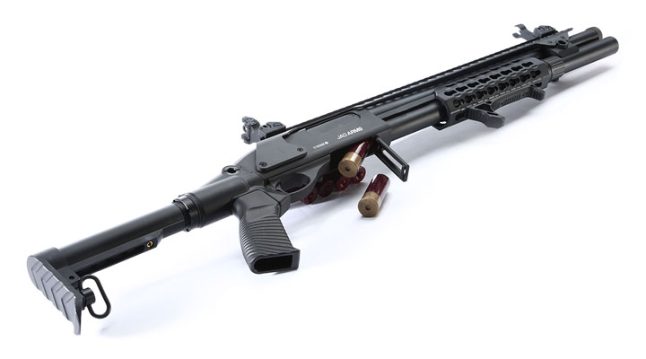 Jag Arms Scattergun SPX Vollmetall Pump Action Gas Shotgun 6mm BB schwarz Bild 5