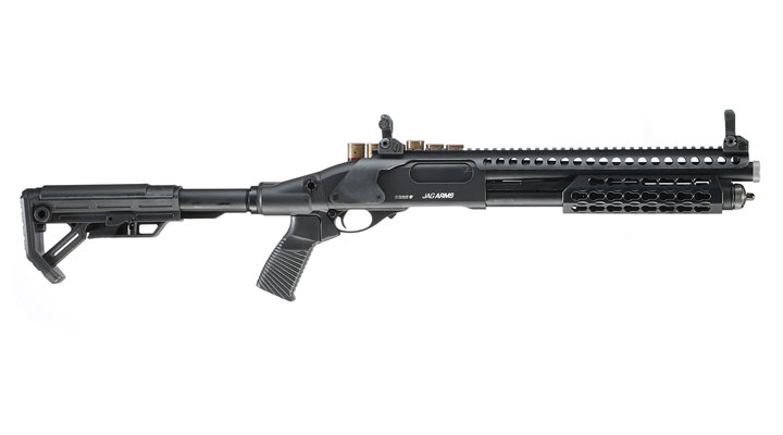 Jag Arms Scattergun SPX2 Vollmetall Pump Action Gas Shotgun 6mm BB schwarz Bild 2