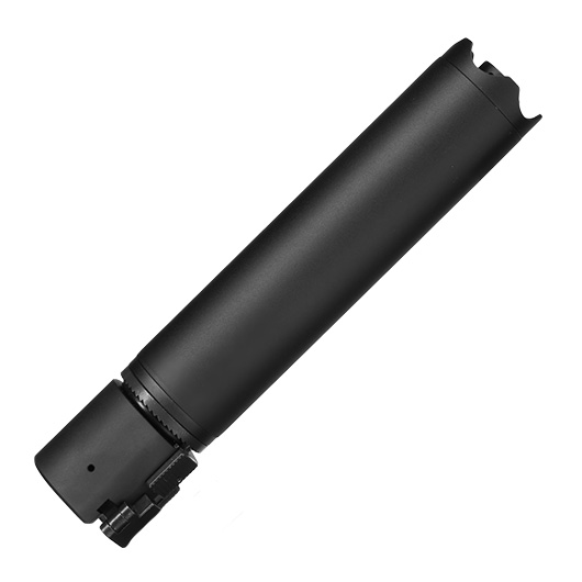 ASG B&T Rotex-V 197mm Aluminium Silencer mit Stahl Flash-Hider 14mm- schwarz Bild 2