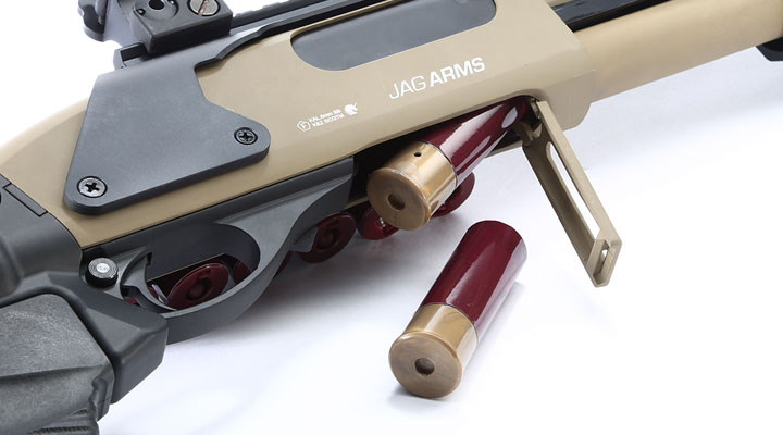 Jag Arms Scattergun SPX2 Vollmetall Pump Action Gas Shotgun 6mm BB tan Bild 10