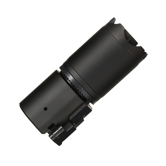ASG B&T Rotex-V Blast Deflector Aluminium Silencer mit Stahl Flash-Hider 14mm- schwarz Bild 2