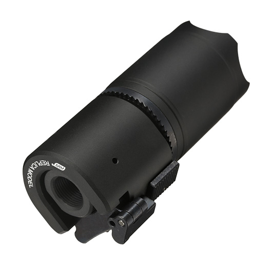 ASG B&T Rotex-V Blast Deflector Aluminium Silencer mit Stahl Flash-Hider 14mm- schwarz Bild 3