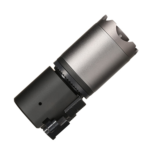 ASG B&T Rotex-V Blast Deflector Aluminium Silencer mit Stahl Flash-Hider 14mm- grau Bild 2